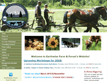 Tablet Screenshot of earthwisefarmandforest.com